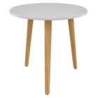 Conjunto Com 2 Mesas Laterais Copacabana Branco E Preto