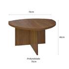 Conjunto Com 2 Mesas Laterais E 1 Mesa De Centro Delta Cedro