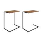 Conjunto Com 2 Mesas Laterais Lake Vermont E Preto