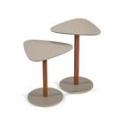 Conjunto Com 2 Mesas Laterais Paris Gianduia E Nature