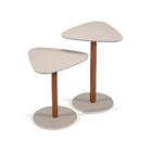 Conjunto Com 2 Mesas Laterais Paris Off White E Nature