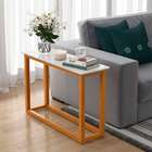 Conjunto Com 2 Mesas Laterais Supreme Branco E Amêndoa