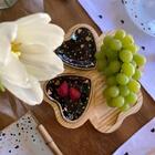 Conjunto Com 2 Mini Pratos Coração Black