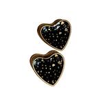 Conjunto Com 2 Mini Pratos Coração Black