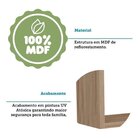 Conjunto Com 2 Nichos Organizadores 100% Mdf Carvalho