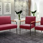 Conjunto Com 2 Poltronas E Namoradeira Decorativa Jade Sala D