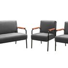 Conjunto Com 2 Poltronas E Namoradeira Decorativa Jade Sala D