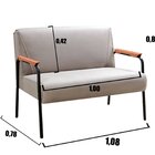 Conjunto Com 2 Poltronas E Namoradeira Decorativa Jade Sala D