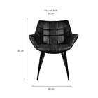 Conjunto Com 2 Poltronas Monalisa Preto