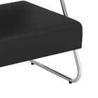 Conjunto Com 2 Poltronas Pi Vinil Búfalo Preto