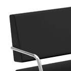Conjunto Com 2 Poltronas Pi Vinil Búfalo Preto