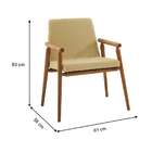 Conjunto Com 2 Poltronas Rodrigues Amarelo