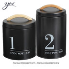 Conjunto Com 2 Porta-condimentos Latas Nº1 E 2 Prato/branco P