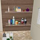 Conjunto Com 2 Prateleiras De Vidro Arpex Incolor (40x10)