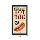 Conjunto Com 2 Quadros Decorativos Pizza Colorido