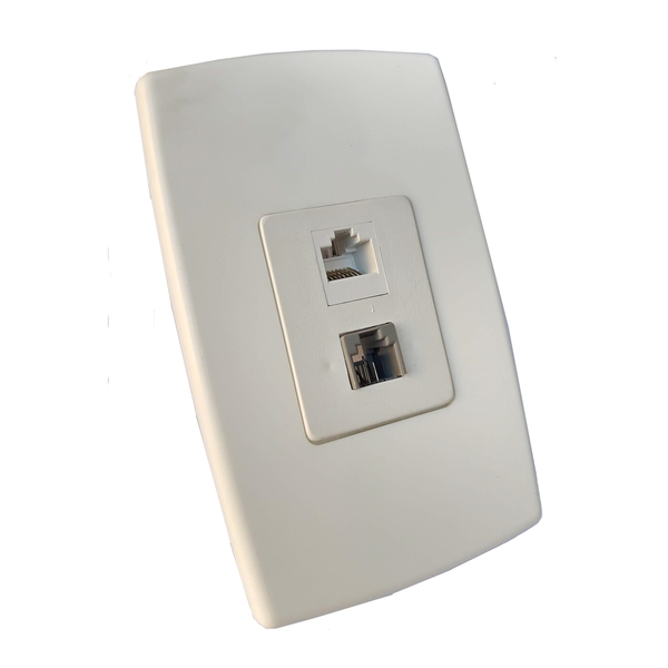 Conjunto com 2 Saídas de Telefonia 4x2 6X4 /-8X8 Maximus