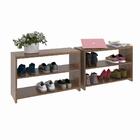 Conjunto Com 2 Sapateiras Recamier Safira - Freijó- Rpm Móveis