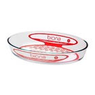 Conjunto Com 3 Assadeiras De Vidro Oval Biona Oxford