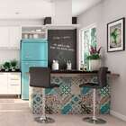 Conjunto Com 3 Banquetas Giratórias Fitz Preto