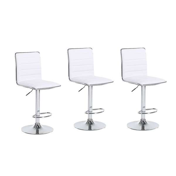 Conjunto Com 3 Banquetas Giratórias Marilyn Branco