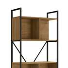 Conjunto Com 3 Estantes Lion Freijó E Preto