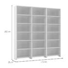 Conjunto Com 3 Estantes Madalena Branco