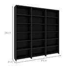 Conjunto Com 3 Estantes Madalena Preto