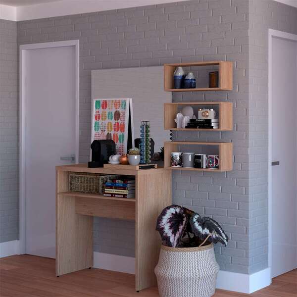 Conjunto Com 3 Nichos Meme Carvalho Mel