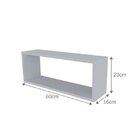 Conjunto Com 3 Nichos Preto Meme Kitcubos Cinza Cristal