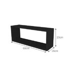 Conjunto Com 3 Nichos Preto Meme Kitcubos Preto