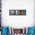 Conjunto Com 3 Quadros Decorativos Pop Colorido