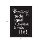 Conjunto Com 3 Quadros Decorativos Smile Preto E Branco