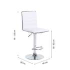 Conjunto Com 4 Banquetas Giratórias Marilyn Branco