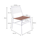 Conjunto Com 4 Cadeiras Aramadas Downy