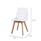 Conjunto Com 4 Cadeiras Braila Branco