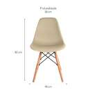 Conjunto Com 4 Cadeiras Charles Eames Fendi