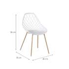 Conjunto Com 4 Cadeiras Cloe Branco