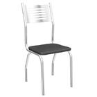 Conjunto Com 4 Cadeiras De Cozinha Munique Cromado E Branco