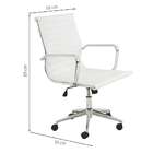 Conjunto Com 4 Cadeiras De Escritório Sevilha I Branco