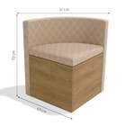 Conjunto Com 4 Cadeiras De Jantar Cesky Geométrico Bege E Fre