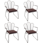 Conjunto Com 4 Cadeiras Decorativas Aramada Tree