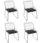 Conjunto Com 4 Cadeiras Decorativas Aramada Tron