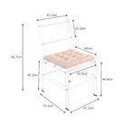 Conjunto Com 4 Cadeiras Decorativas Aramadas Wireframe