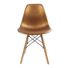 Conjunto Com 4 Cadeiras Eames Bronze - Base Madeira Naturalê