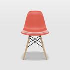 Conjunto Com 4 Cadeiras Eames Coral - Base Madeira Naturalê