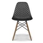 Conjunto Com 4 Cadeiras Eames Maglia Preto