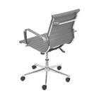 Conjunto Com 4 Cadeiras Eames Office Esteririnha Cinza Baixa