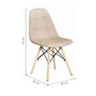 Conjunto Com 4 Cadeiras Eiffel Nude