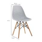 Conjunto Com 4 Cadeiras Eloa Cinza