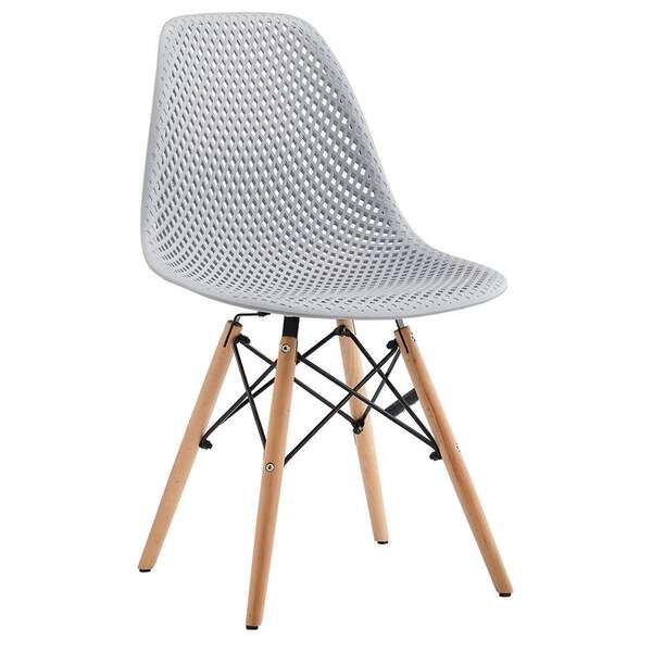 Conjunto Com 4 Cadeiras Eloa Cinza